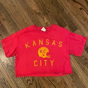 Comfort Colors Kansas City Chiefs Crop Tee